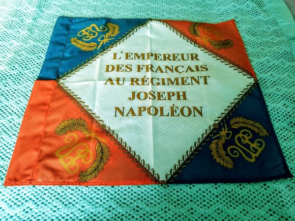 Drapeau du régiment Espagnol Joseph Napoléon. 1 face. 60 cm.