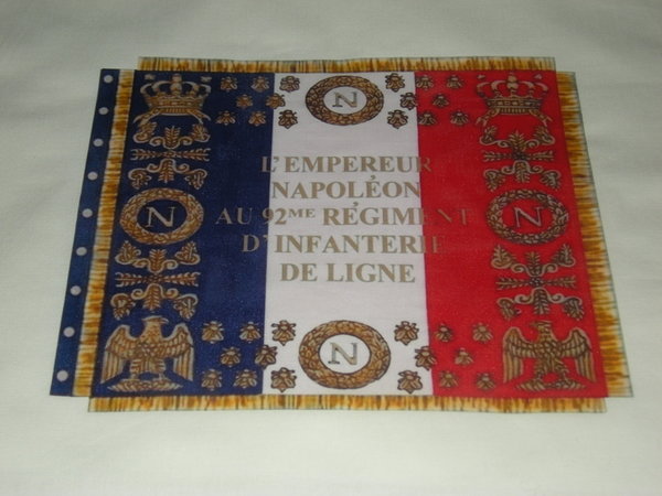 Drapeau du 92 ème régiment d'infanterie de ligne en 1812