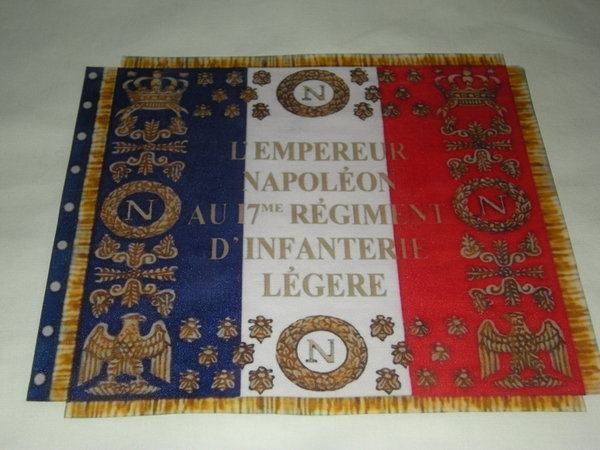 Drapeau du 17 ème régiment d'infanterie légère