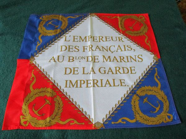 Napoleonic flag imperial guard marins - 60 cm - 1 face